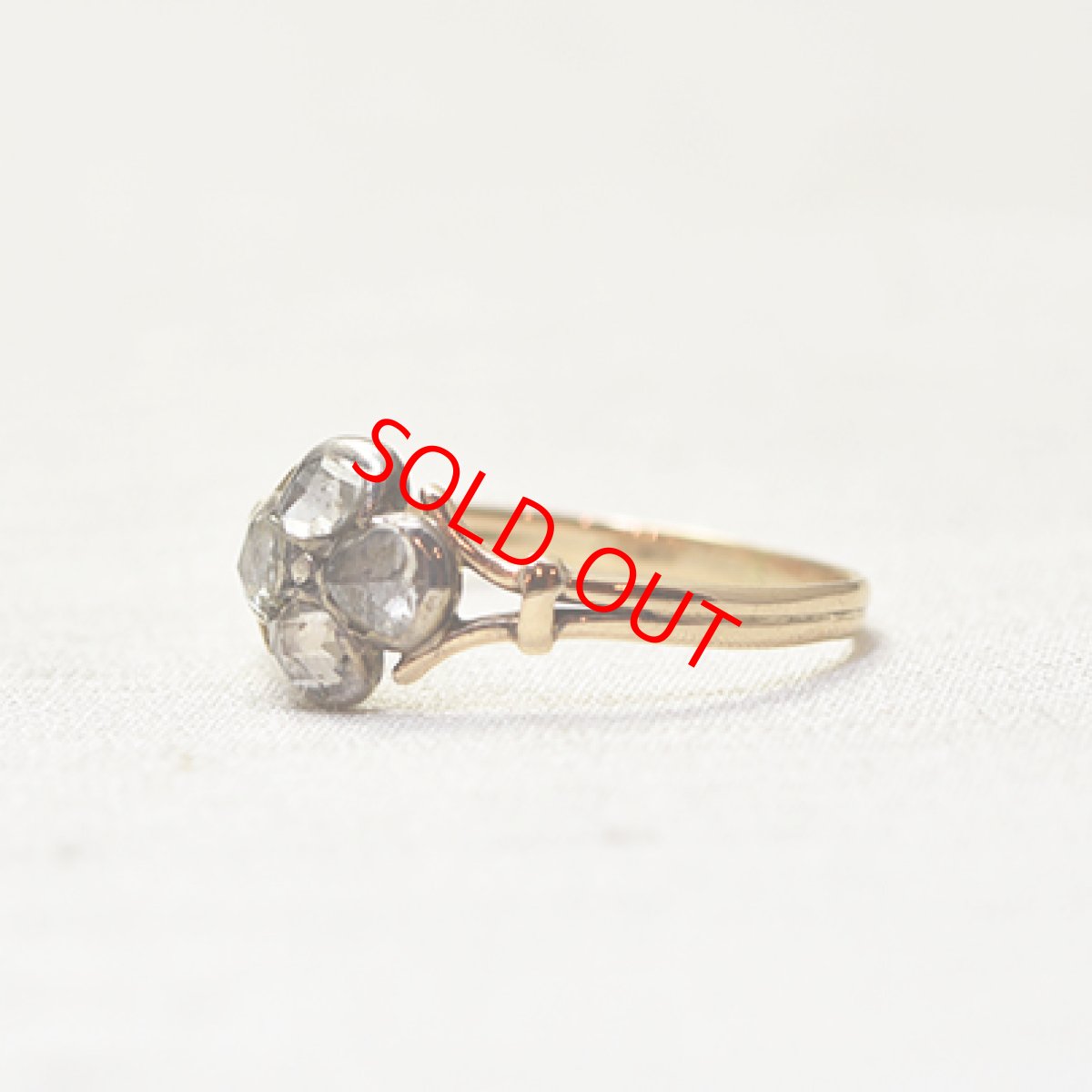 画像2: Gold.ダイヤモンドリング  (2)