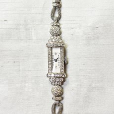 画像1: Pt.ダイヤモンドリストウォッチ (1)