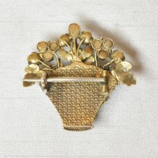 画像2: ゴールド・ルビー・エメラルド・サファイア・アメシスト・トパーズ・オレンジメノウブローチ (2)