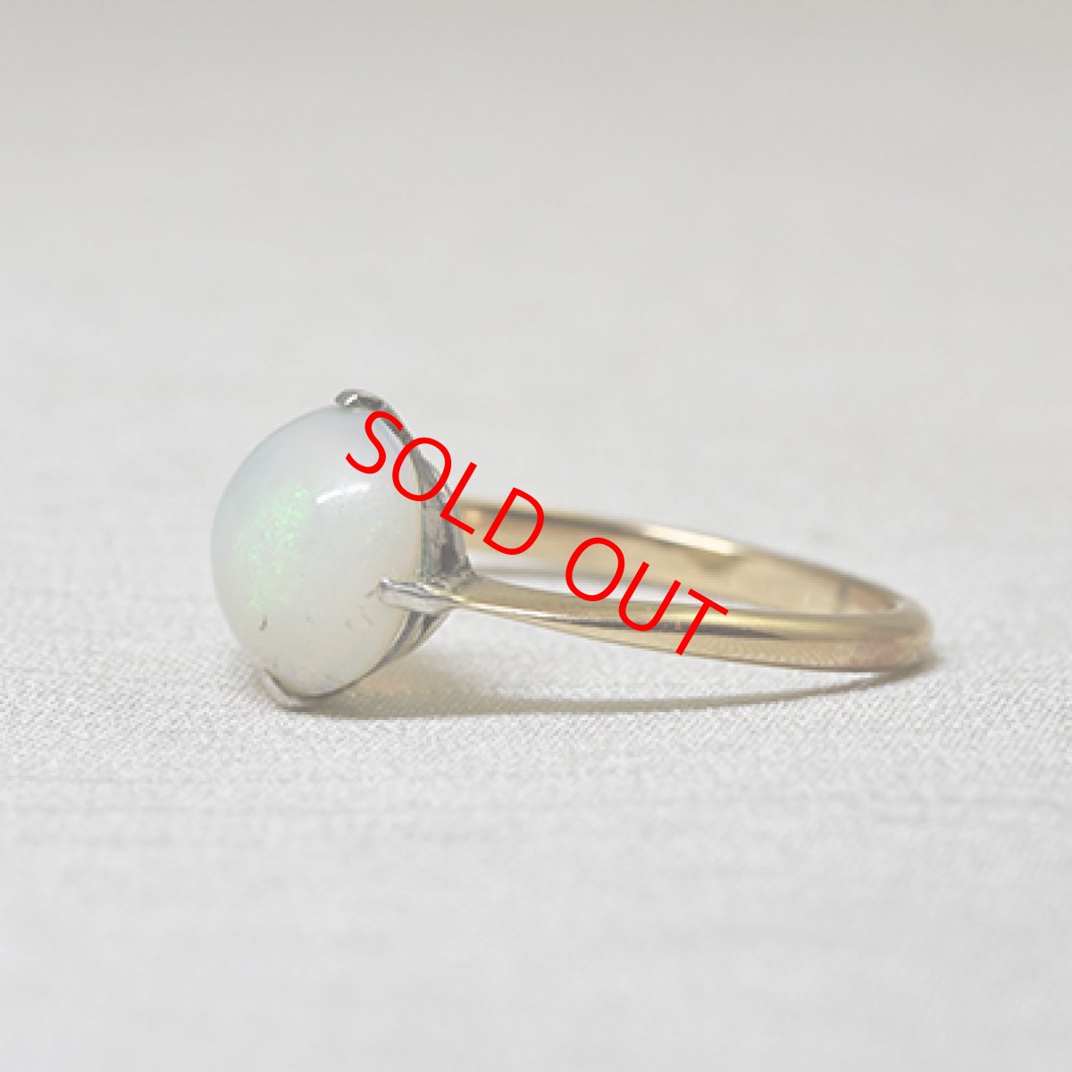 画像2: ゴールド・シルバー ・オパールリング 商談中 (2)