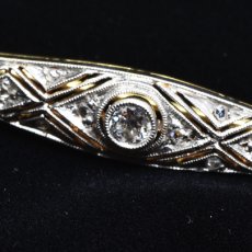 画像6: 14ct．ダイヤモンドブローチ (6)