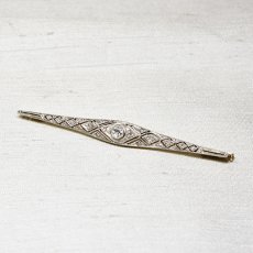 画像2: 14ct．ダイヤモンドブローチ (2)