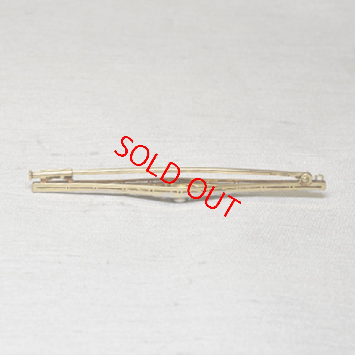 画像4: 14ct．ダイヤモンドブローチ (4)