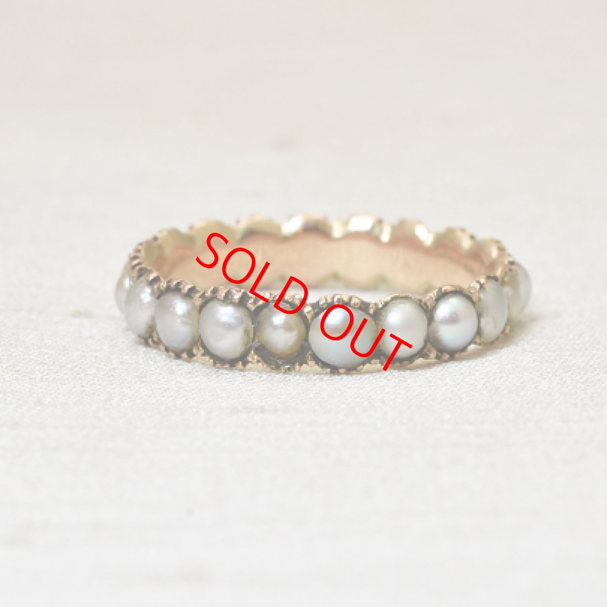 画像2: GOLD,パール・エタニティリング (2)