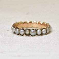 画像2: GOLD,パール・エタニティリング (2)