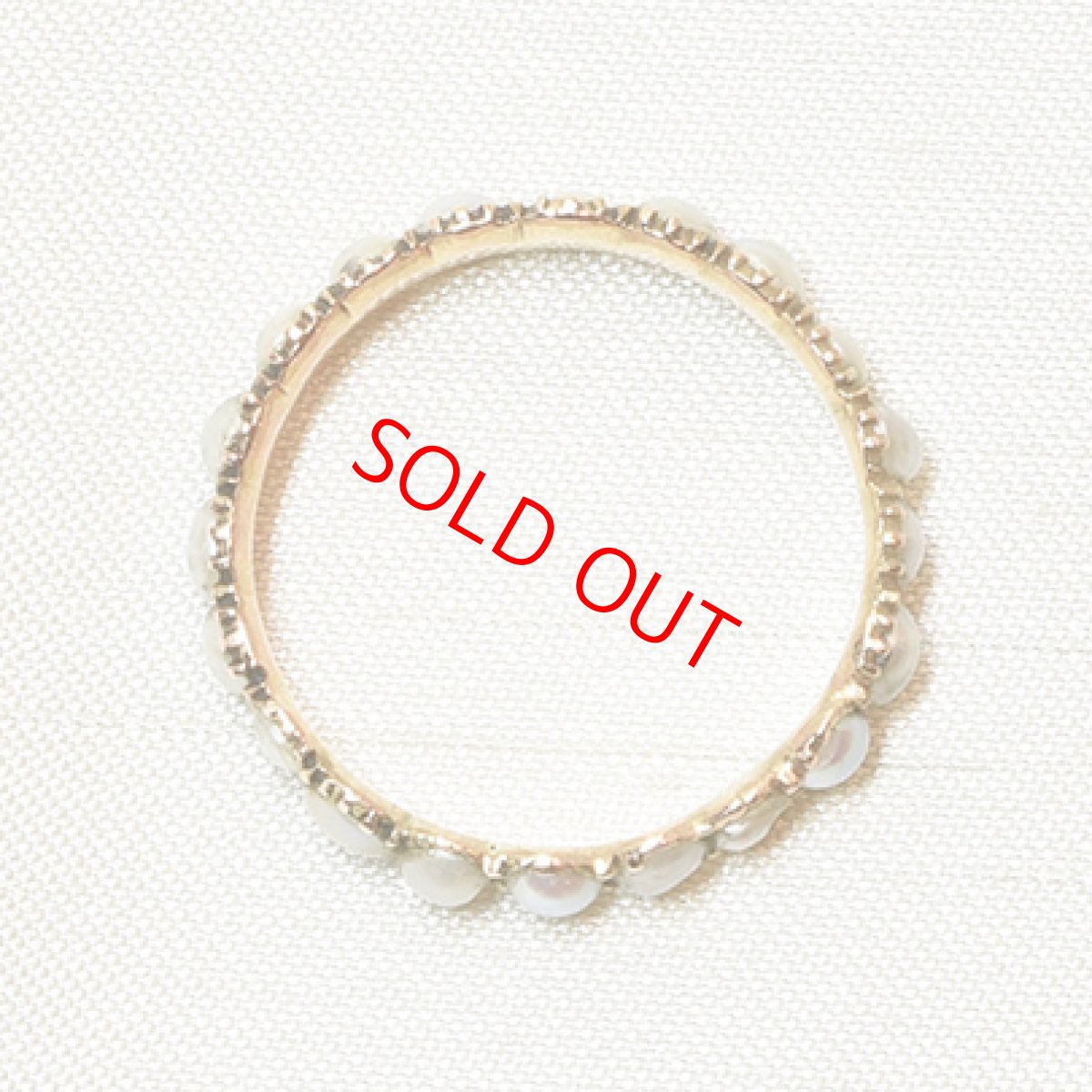 画像3: GOLD,パール・エタニティリング (3)