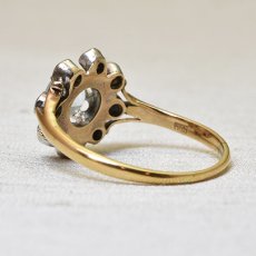 画像4: 14ct.sv.アクアマリン・ダイヤモンドリング (4)