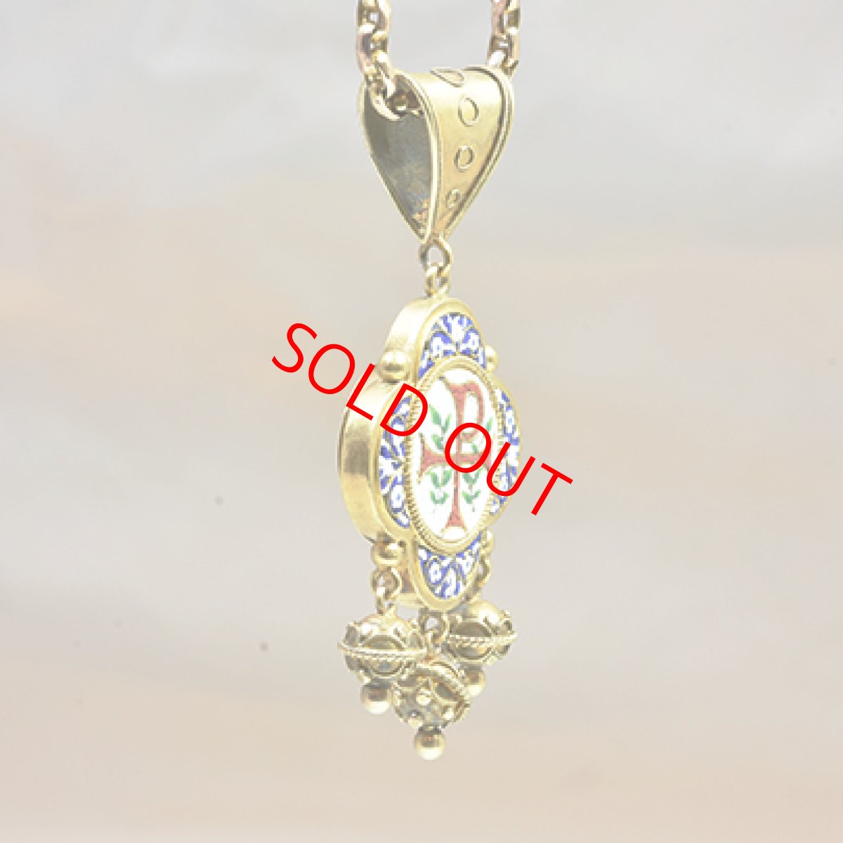 画像4: ゴールド・モザイクペンダント (4)