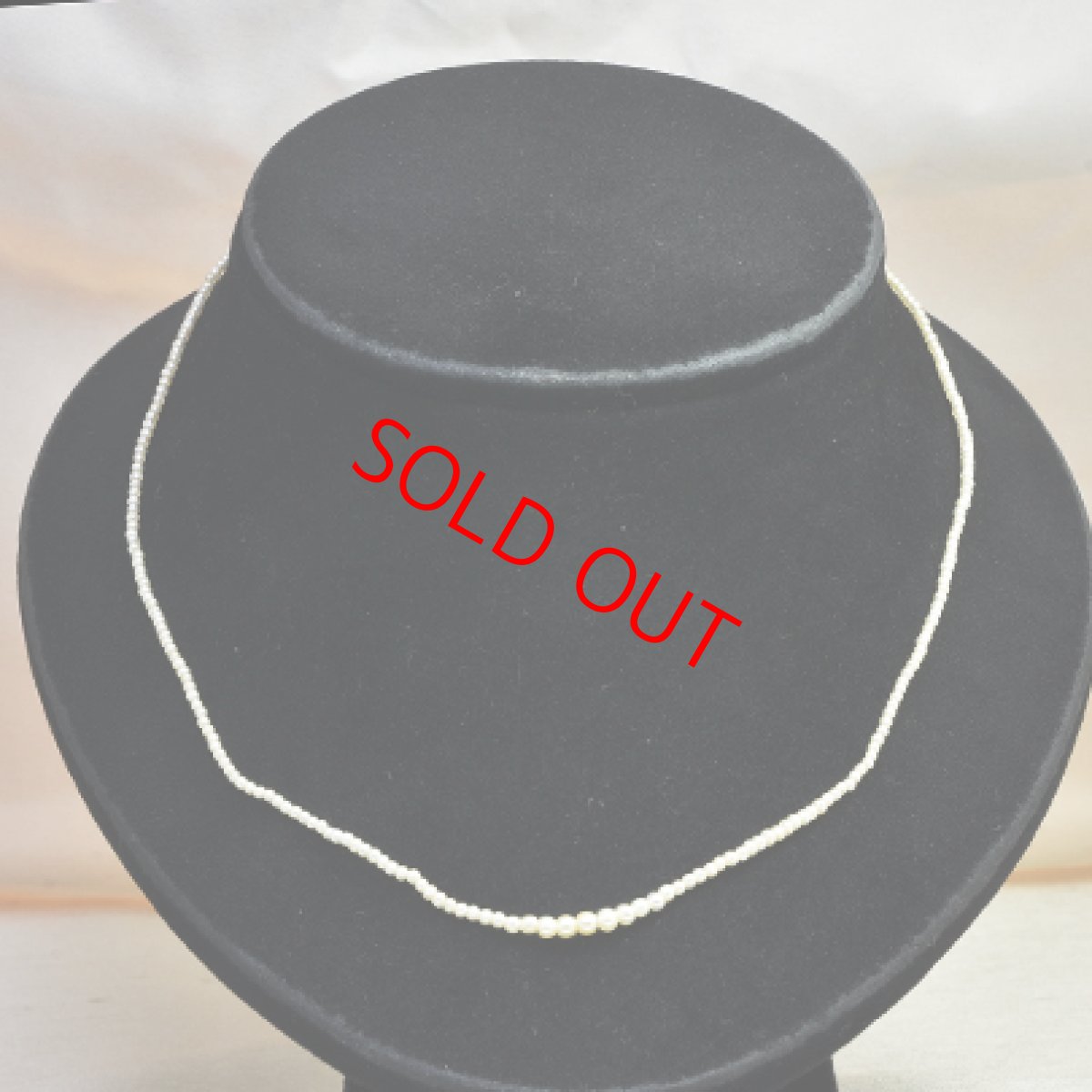 画像1: メタル・パールネックレス (1)