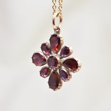 画像2: ゴールド・ガーネットペンダント (2)