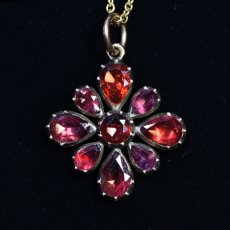 画像5: ゴールド・ガーネットペンダント (5)