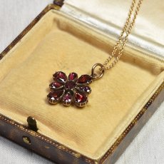 画像6: ゴールド・ガーネットペンダント (6)