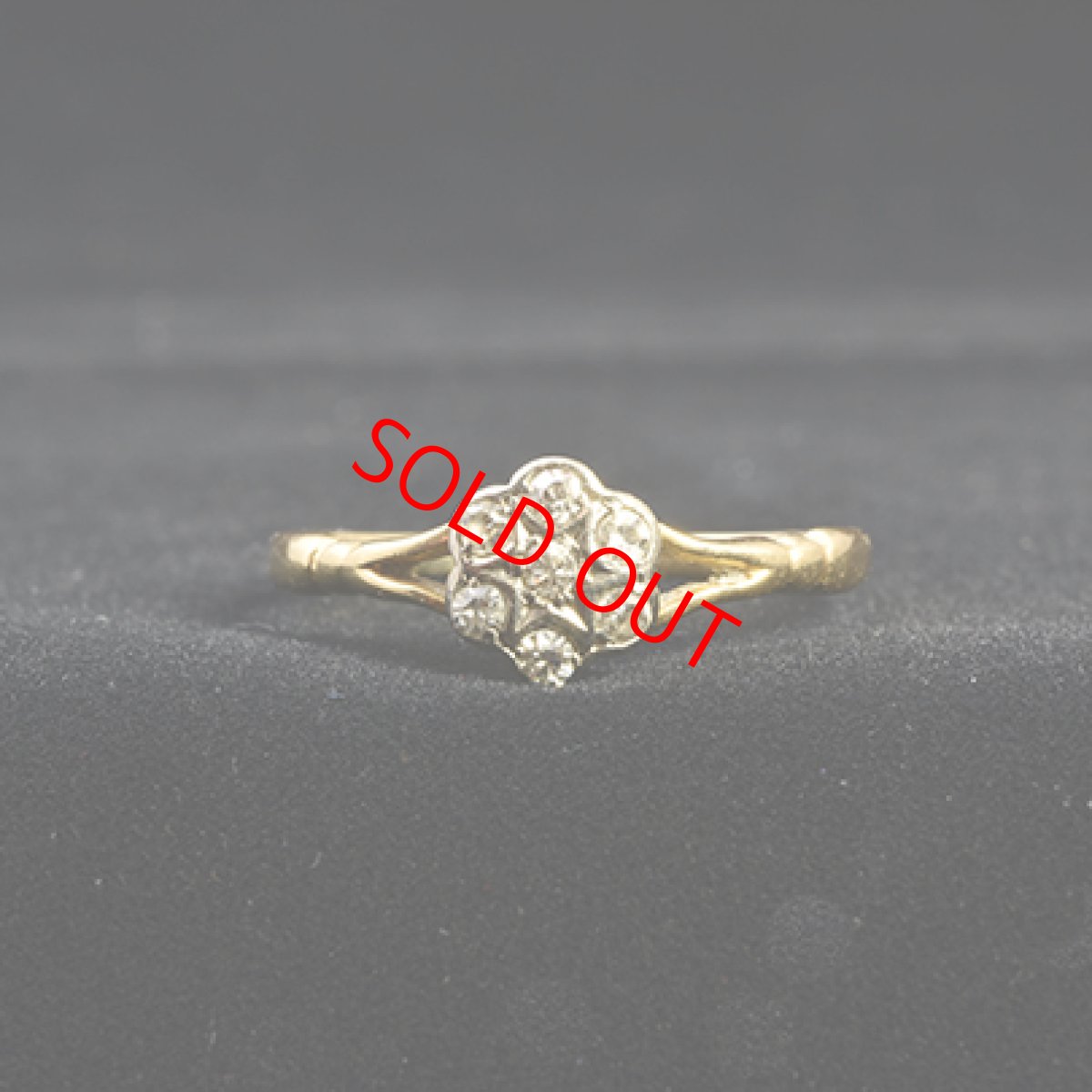 画像5: 18ct.(pt)ダイヤモンドリング (5)