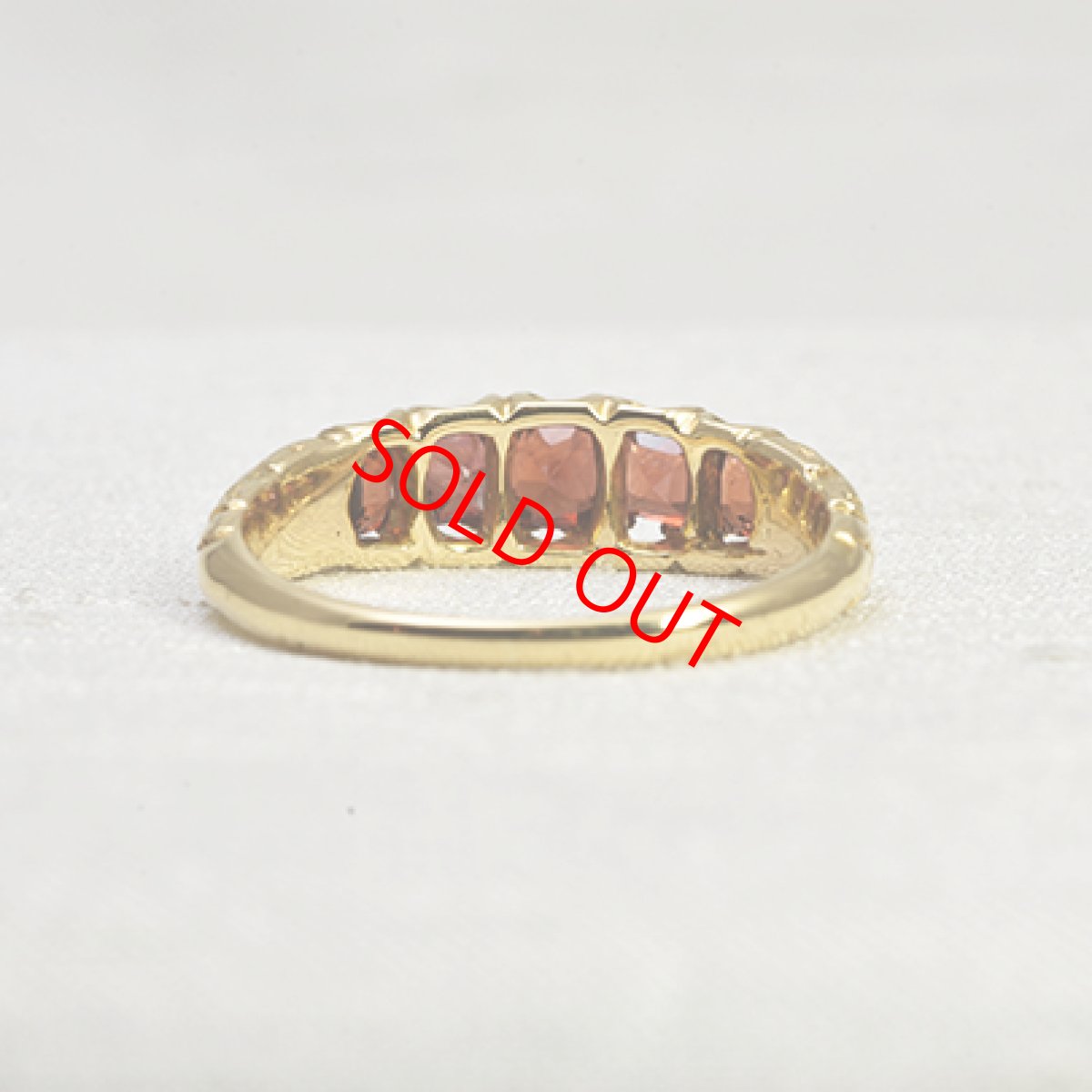 画像3: ゴールド.ガーネットリング 商談中 (3)