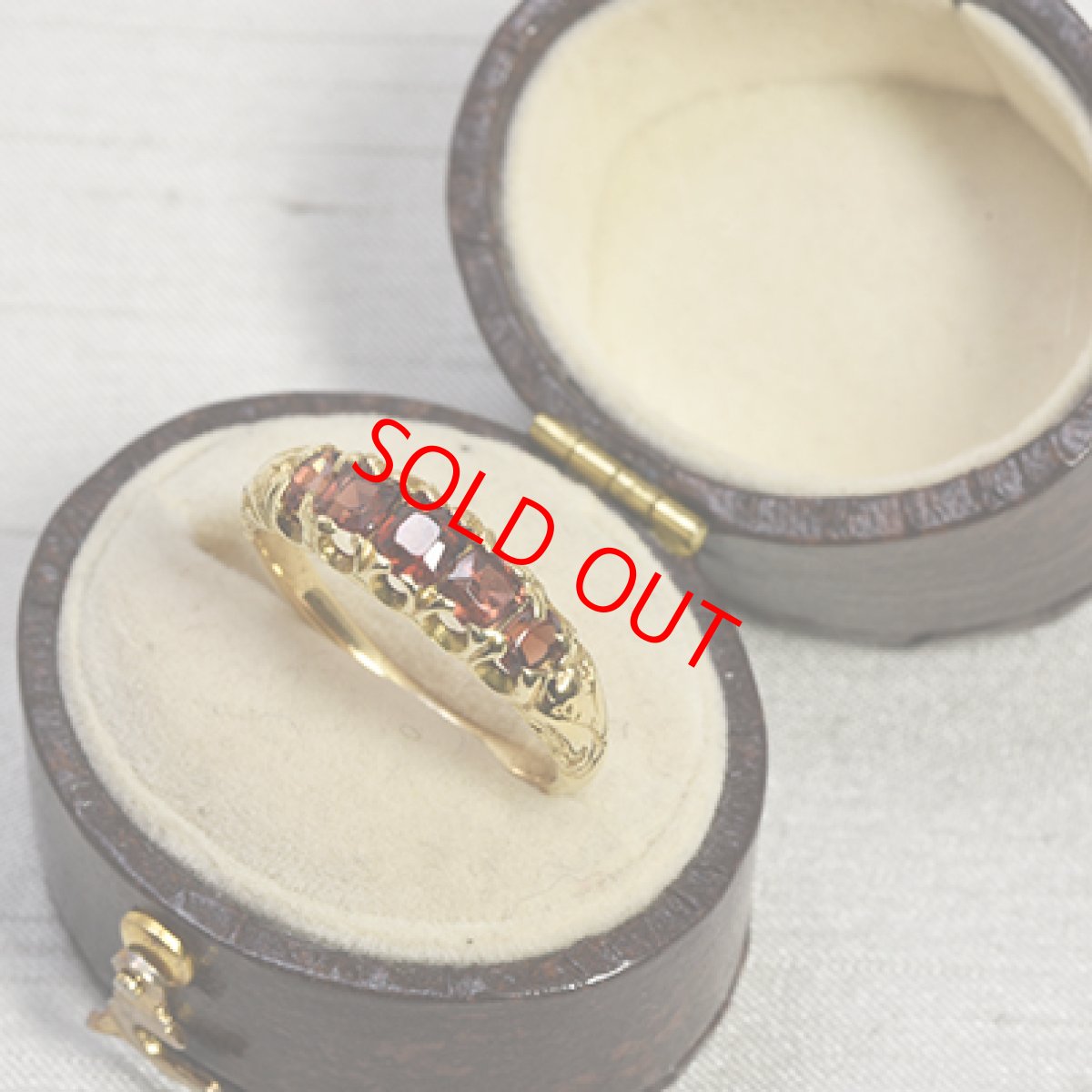 画像5: ゴールド.ガーネットリング 商談中 (5)