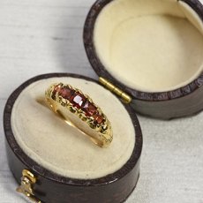 画像5: ゴールド.ガーネットリング 商談中 (5)