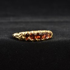 画像7: ゴールド.ガーネットリング 商談中 (7)