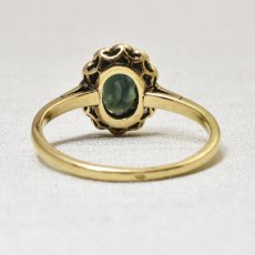 画像4: 14ct。サファイア・ダイヤモンドリング (4)
