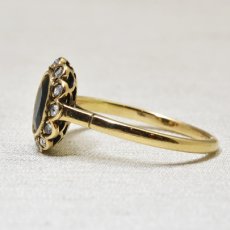 画像3: 14ct。サファイア・ダイヤモンドリング (3)