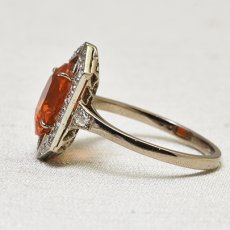 画像3: ゴールド・（ｐｔ）チェリーオパール・ダイヤモンドリング (3)