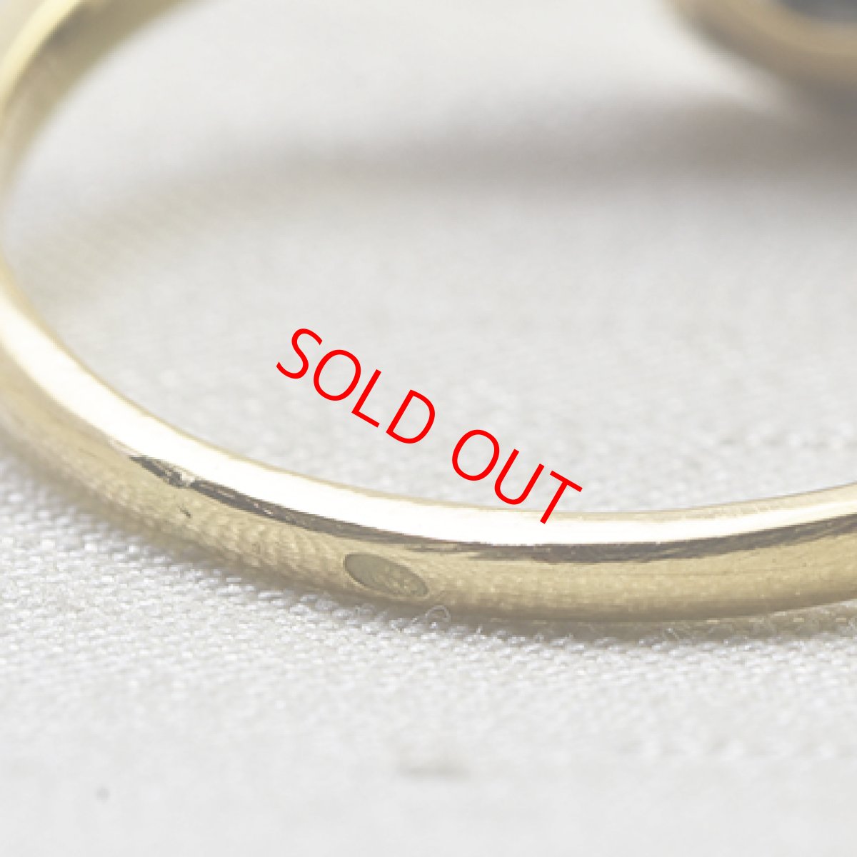 画像7: 14ct。サファイア・ダイヤモンドリング (7)