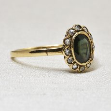 画像5: 14ct。サファイア・ダイヤモンドリング (5)