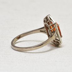 画像5: ゴールド・（ｐｔ）チェリーオパール・ダイヤモンドリング (5)