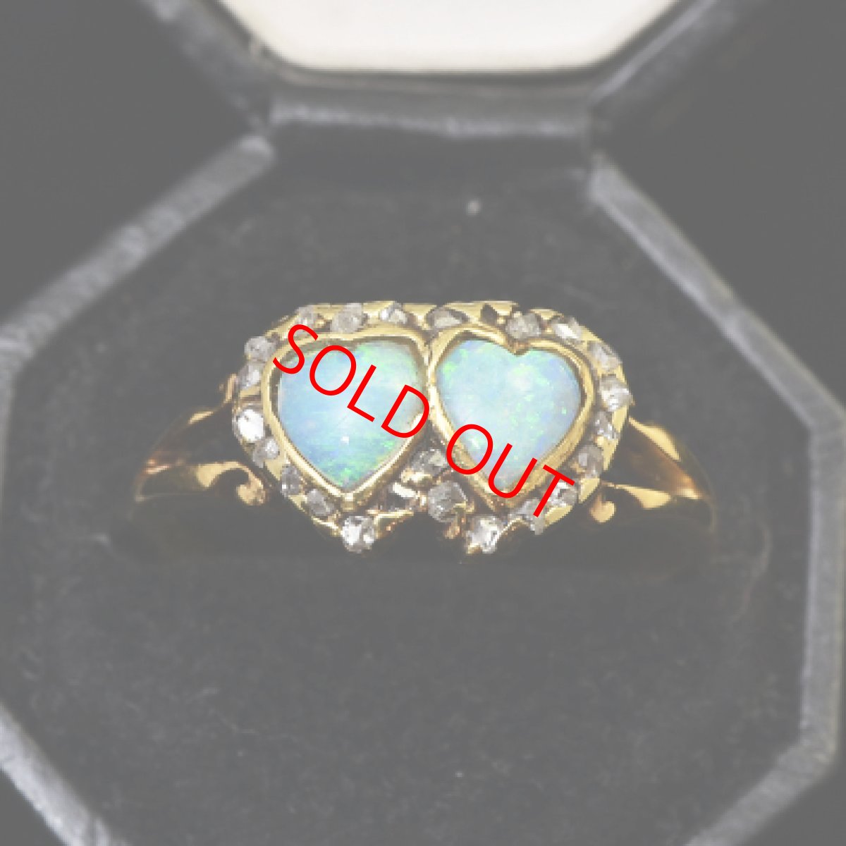 画像7: 18ct.オパール ダイヤモンドリング (7)