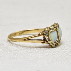 画像5: 18ct.オパール ダイヤモンドリング (5)