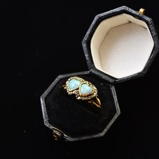 画像8: 18ct.オパール ダイヤモンドリング (8)