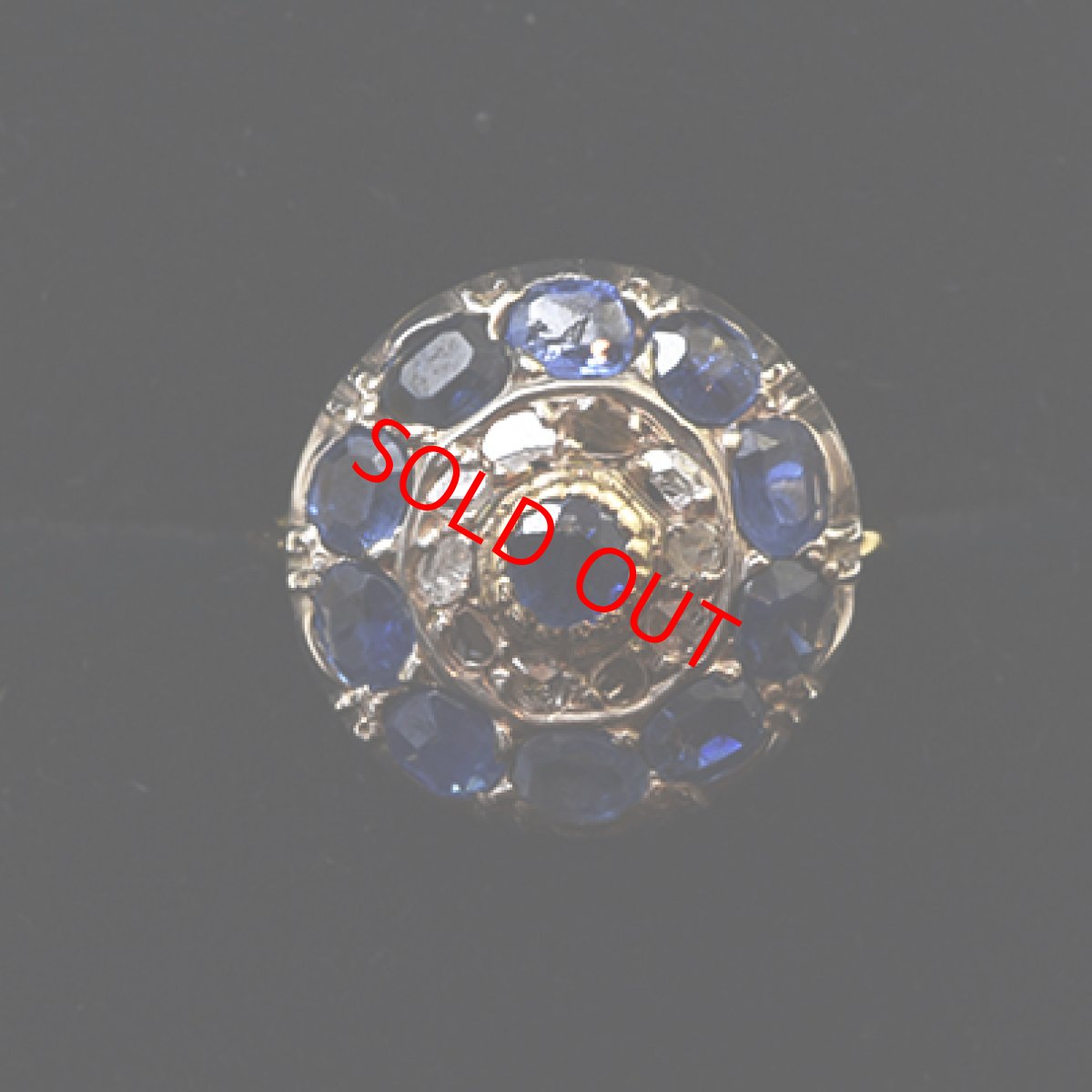 画像8: Sold 18ct.,sv.サファイア ・ダイヤモンドリング (8)