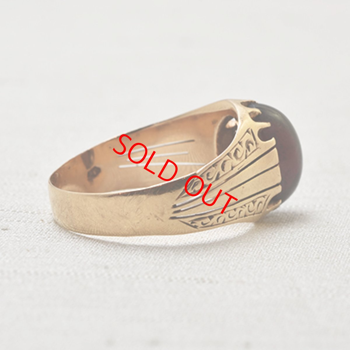 画像5: 14ct.ガーネットリング (5)