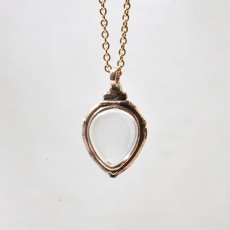 画像4: Gold.ガーネット・クリスタルロケットペンダント (4)