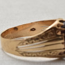 画像8: 14ct.ガーネットリング (8)