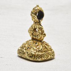 画像2: ゴールドケース シトリンクォーツシール (2)