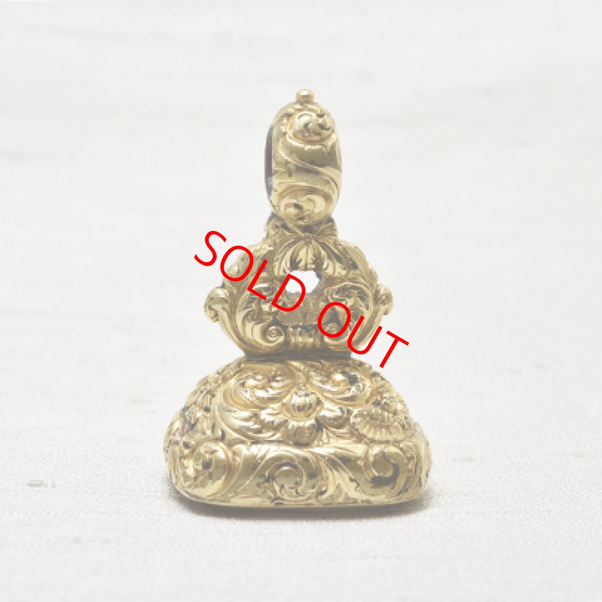 画像1: ゴールドケース シトリンクォーツシール (1)