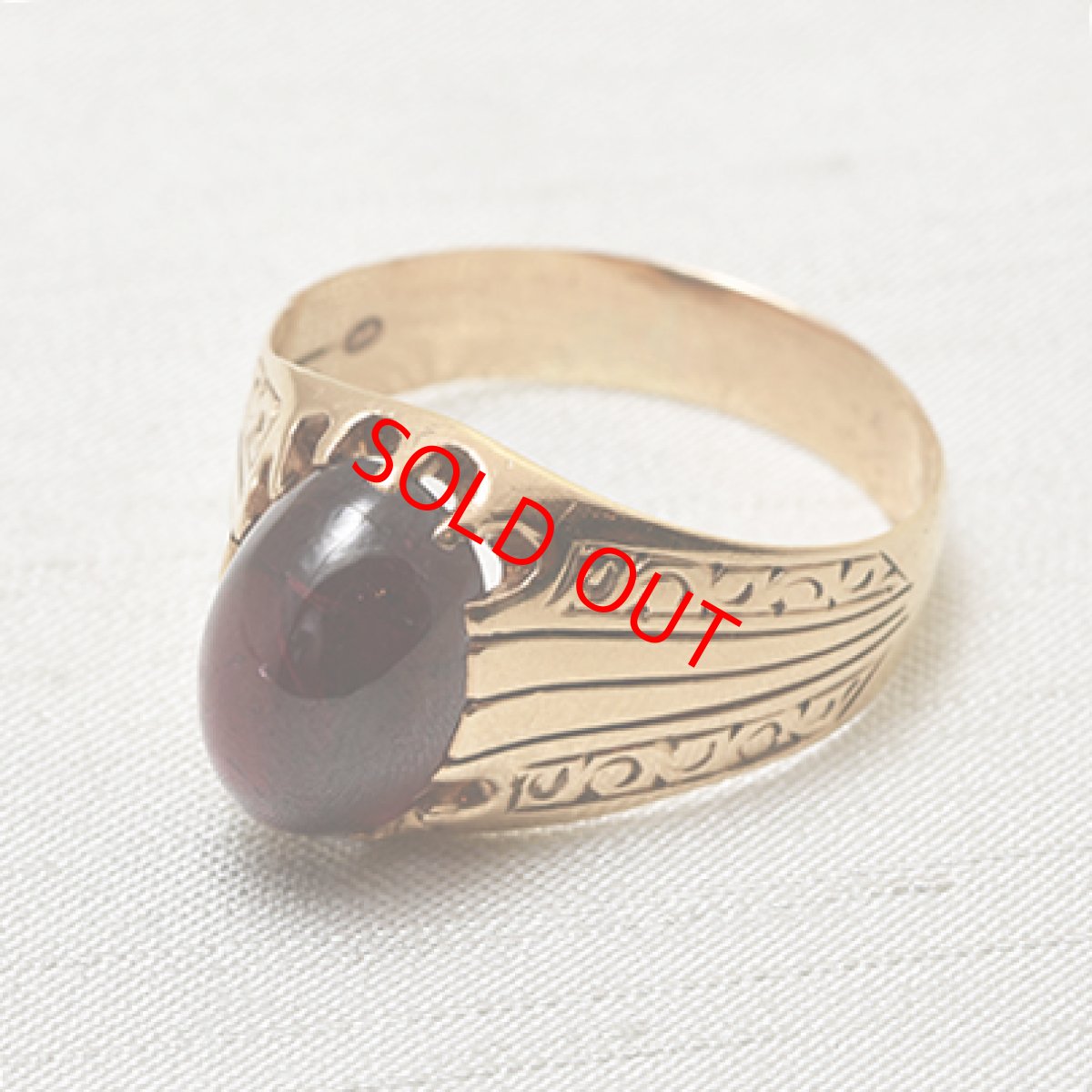 画像9: 14ct.ガーネットリング (9)