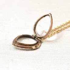 画像10: Gold.ガーネット・クリスタルロケットペンダント (10)