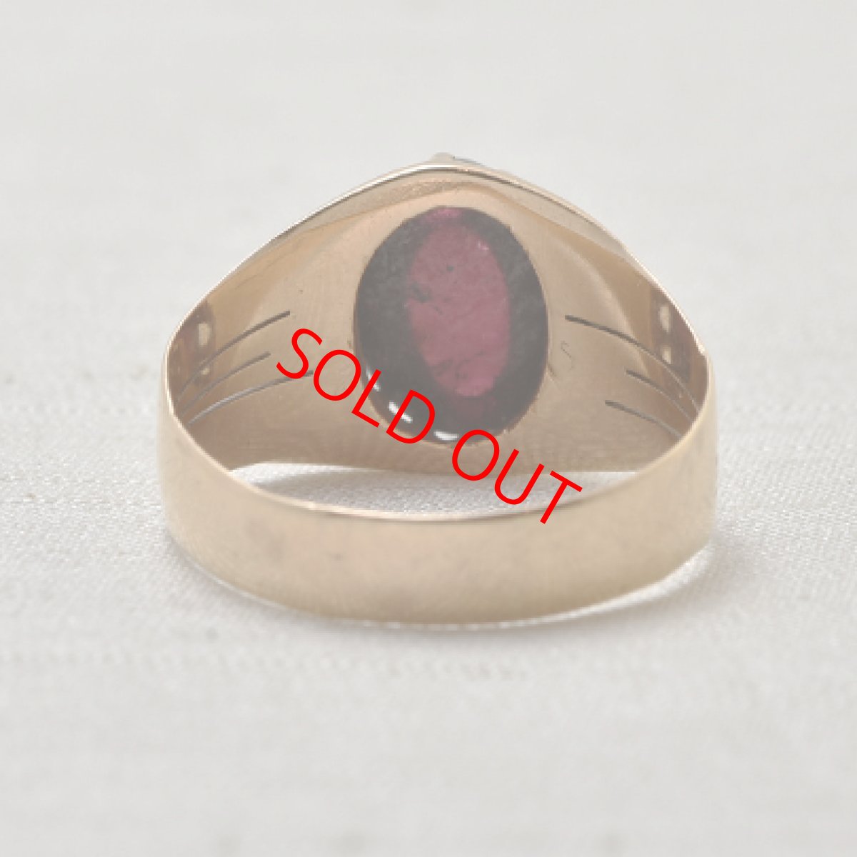 画像4: 14ct.ガーネットリング (4)