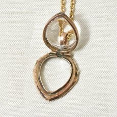 画像8: Gold.ガーネット・クリスタルロケットペンダント (8)