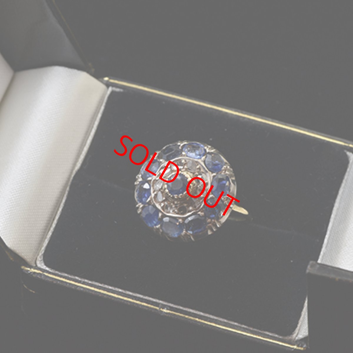 画像9: Sold 18ct.,sv.サファイア ・ダイヤモンドリング (9)