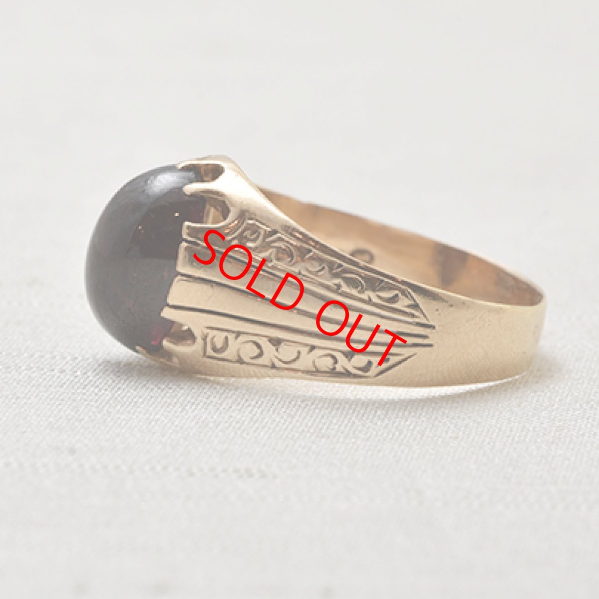 画像3: 14ct.ガーネットリング (3)