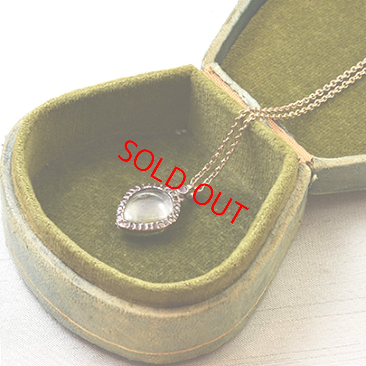 画像12: Gold.ガーネット・クリスタルロケットペンダント (12)