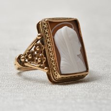 画像6: 14ct.シェルカメオリング (6)