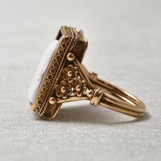 画像3: 14ct.シェルカメオリング (3)