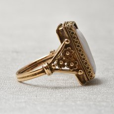 画像5: 14ct.シェルカメオリング (5)
