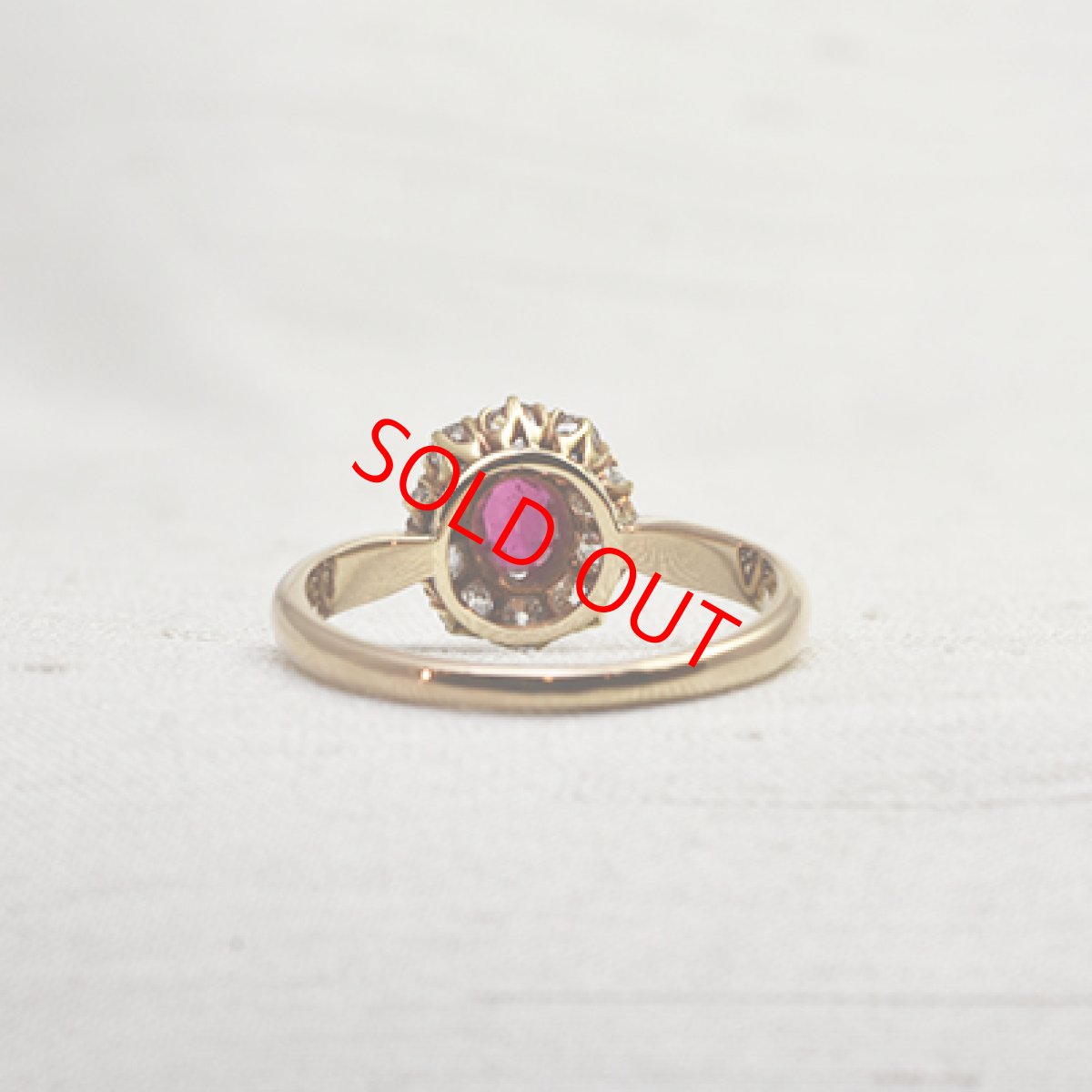 画像3: Sold　14ct.ビルマ産ルビー ダイヤモンドリング (3)