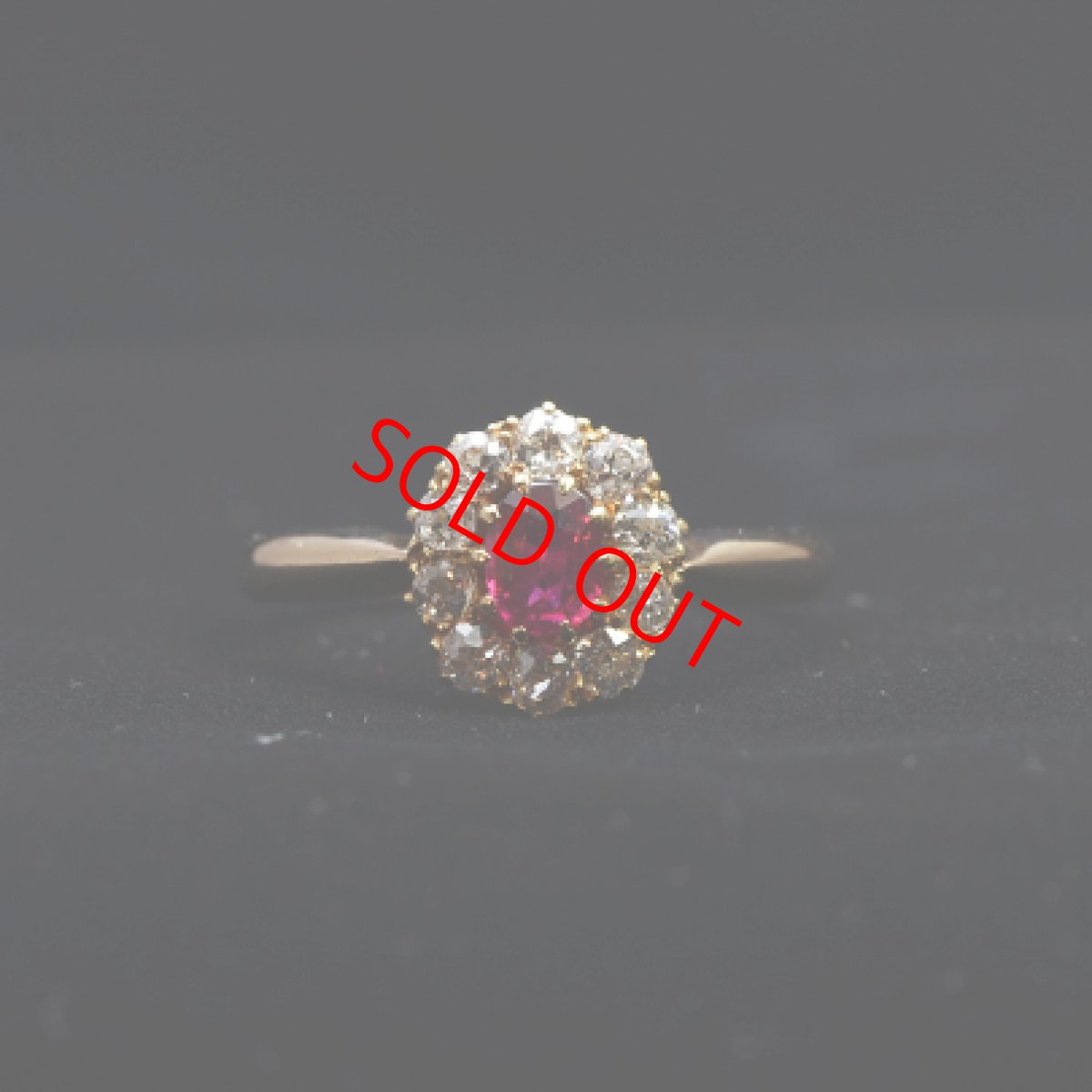画像6: Sold　14ct.ビルマ産ルビー ダイヤモンドリング (6)