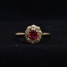 画像6: Sold　14ct.ビルマ産ルビー ダイヤモンドリング (6)