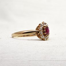 画像4: Sold　14ct.ビルマ産ルビー ダイヤモンドリング (4)